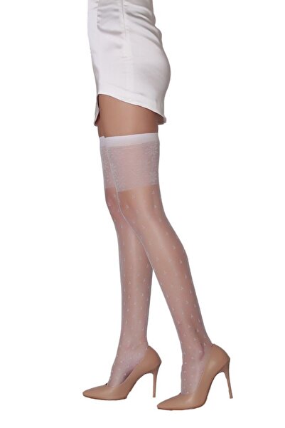 Daymod Fandream Jartiyer Çorap- Beyaz