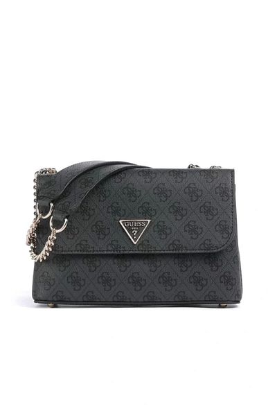 Guess Eco Erıca Cnvrtble Xbody Flap Women's Anthracite Crossbody Bag Hwesg951020-Clo