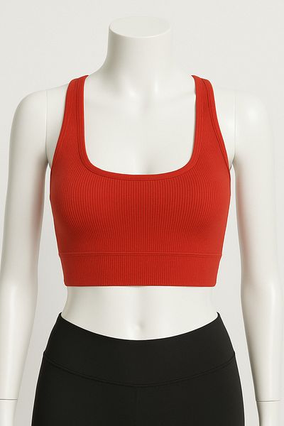 Serra Half Tank Top Sports Bra Bustier Blouse Sleeveless Badi