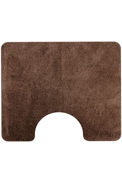 Moda Dekor Ακρυλικό Καφέ 60x50 cm Μπροστινό Χαλάκι Τουαλέτας με λαιμόκοψη