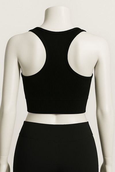 Serra Half Tank Top Sports Bra Bustier Blouse Sleeveless Badi