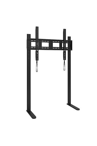 HILLPORT Heavy-Duty Steel TV Floor Stand for 55-90" TV Screens, 75KG Load Capacity, 4-Level Height Adjustable