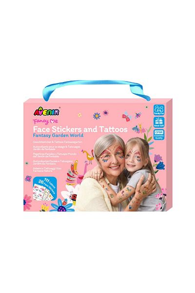 AVENİR Set stickere si tatuaje pentru fata – Gradina fantastica