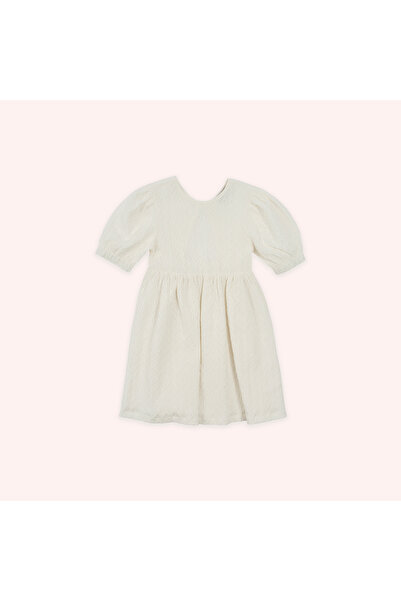 Panço Kız Çocuk Beyaz Elbise