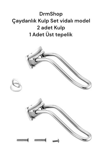 shopdrm Çelik Çaydanlık Sapı 2li Vidalı Model