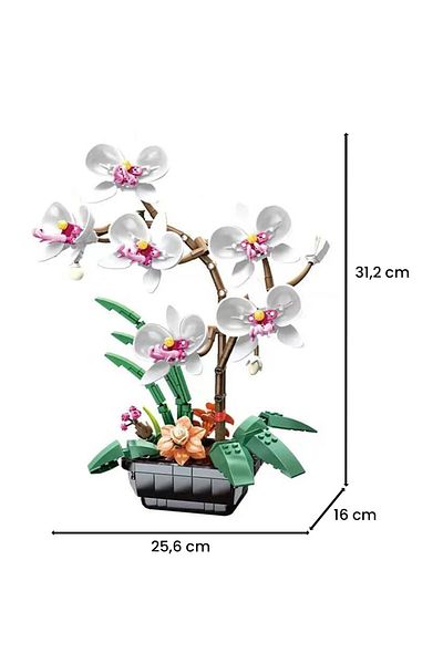 JAKI Jk29011 Block White Orchid 31 cm 581 Pieces