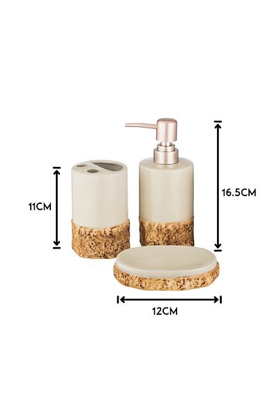 ABAREEK Bathroom Set - Brown
