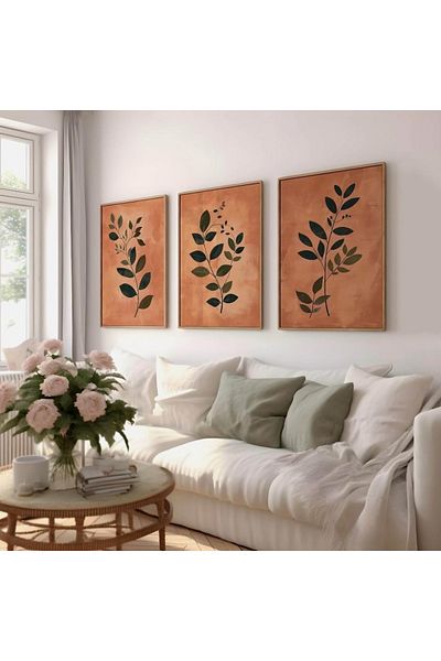 Dekorsiahome Set de masă pentru sufragerie, hol, bucătărie, 3 bucăți, cu cadru din lemn SET3055
