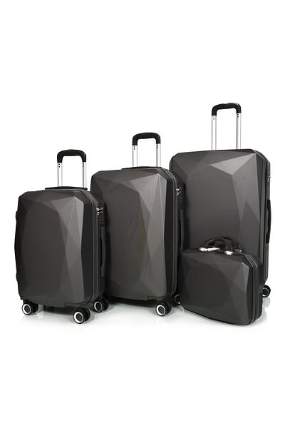 MORANO Luggage - Gray - Geometric pattern