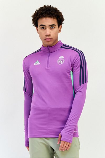 adidas Men Sportswear Fit Long Sleeve Real Madrid Football Jacket, Multicolor