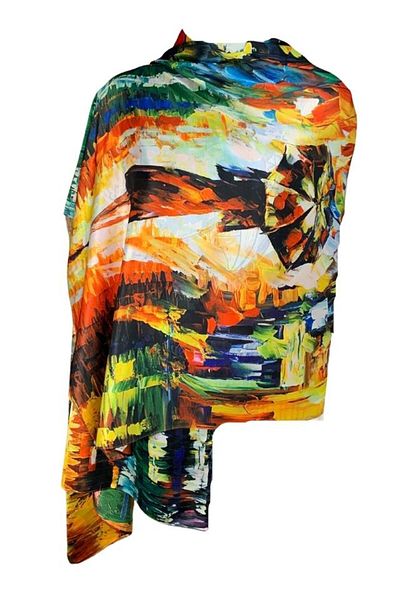 DACSHOP Shawl - Multicolor - Floral