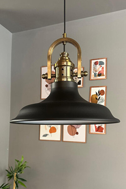 Bamyum Bergo Siyah Tekli Yeni Gemici Eskitme Başlık Avize Salon Oturma Odası Yatak Odası Sarkıt Modeli