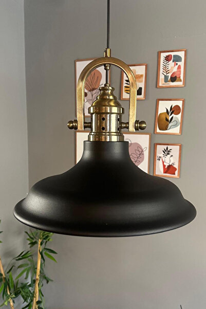 Bamyum Bergo Siyah Tekli Yeni Gemici Eskitme Başlık Avize Salon Oturma Odası Yatak Odası Sarkıt Modeli