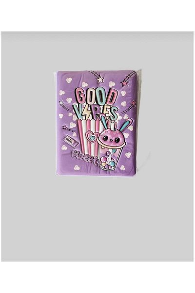 Micro Set de 4 caiete pentru copii cu copertă rigidă colorată – Unicorn, Good Vibes, Roll Girl, Puppy Dog Design