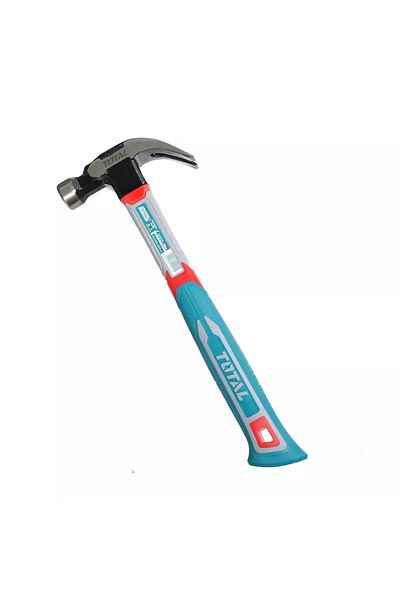 TOTAL 16OZ FibreGlass Handle, Dorp Forged , Claw Hammer 450G - THCH61016