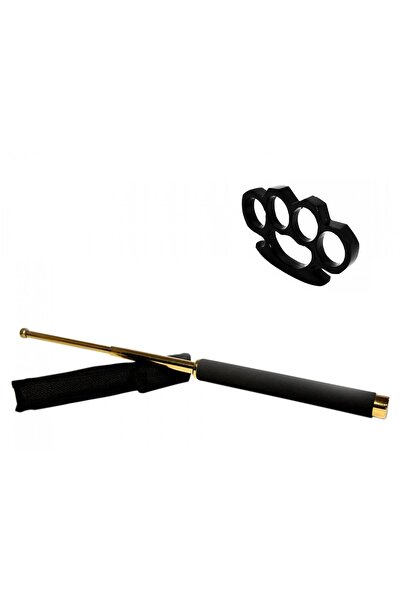 Depox Sada teleskopických holí 65 cm, zlatá a černá krabička, tloušťka 0,5 cm