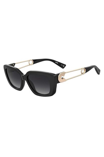 Moschino Ochelari de soare pentru femei Moschino MOS168/S 807/9O, Plastic, Negru, 55 mm