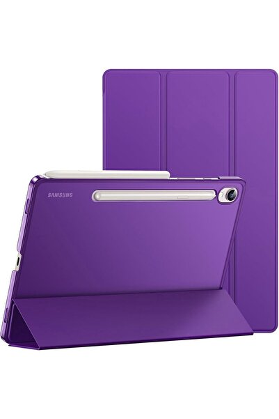 TEKNETSTORE Galaxy Tab S9 Fe/s10 Fe/S10 Lite 10.9 Kılıf Akıllı Smart Uyku Modlu Standlı Arkası Renkli Kapak