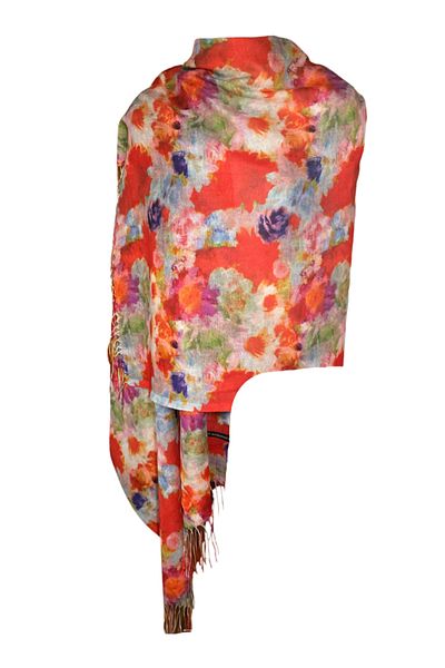 DACSHOP Shawl - Multicolor - Floral