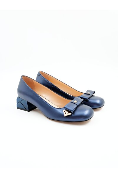 Tenau Kadın Hakiki Deri Topuklu Ayakkabı