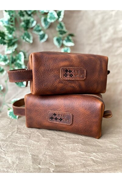 ALESTA LEATHER (ΓΡΑΜΜΑΤΑ ΟΝΟΜΑΤΕΠΩΝΥΜΩΝ) Χειροποίητη ανδρική τσάντα χειρός απ...