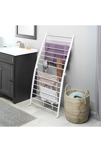 Viyogo Foldable clothes dryer, compact, 16 racks, 165 x 68 cm, white