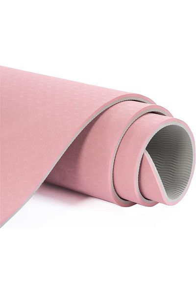 Generic 6mm Non Slip Exercise Mat for Yoga, Pilates, Gym & Home Workouts Pink