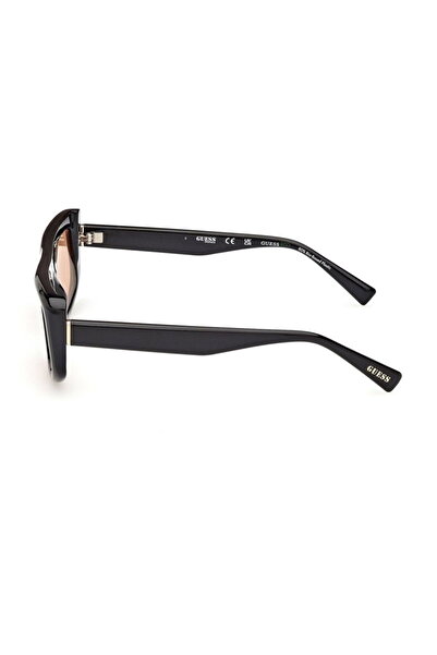 Guess Ochelari de soare pentru femei Gu00138/s 01u, negri, dreptunghiulari, 53 mm