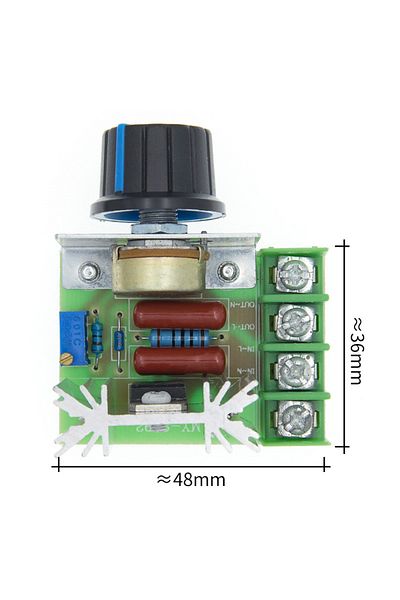 Choice 2000w Scr Ac 220v 2000w Scr Voltage Regulator Module Dimmer Motor Speed Controller Thermostat Electr