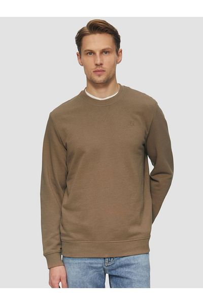 s.Oliver Men's Simple Blouse Made Of Cotton And Viscose Blend, Regular Fit, Brown, S