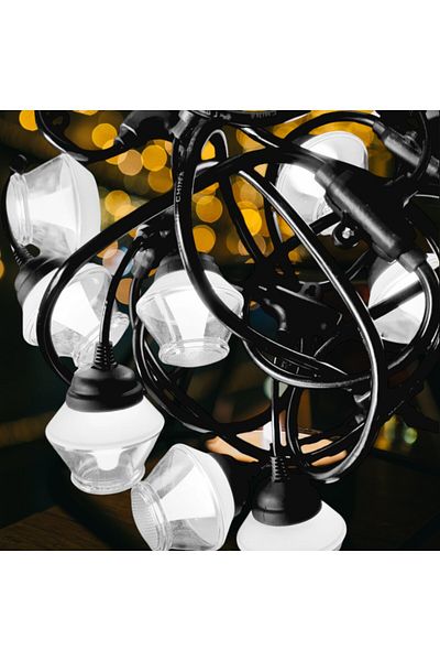 Naimeed Company Ghirlandă luminoasă decorativă, interconectabilă, Naimeed D6089, 5m, 10 becuri LED, lumină albă rece