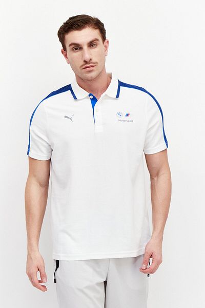Puma Puma x BMW Motorsport Men Sportswear Fit Short Sleeve Training Polo Shirt, White