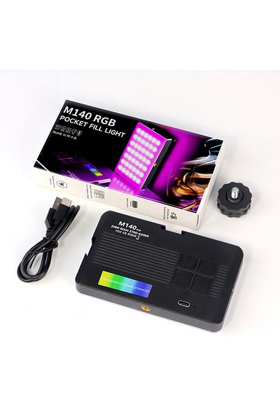 Choice black RGB Video Light Portable LED Camera Light Panel Full Color Rechargeable DSLR Lighting for Vlog