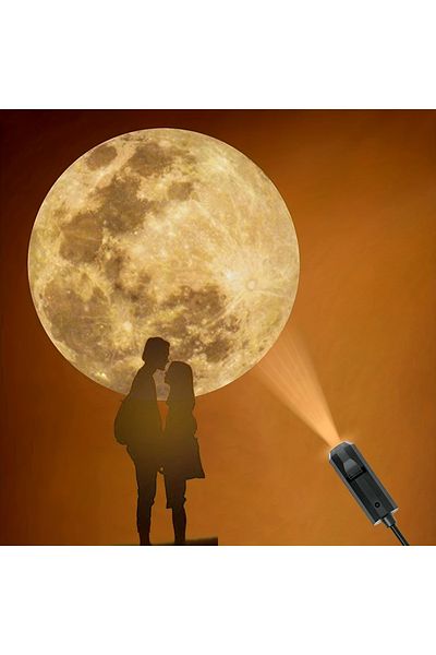 Choice moon projection lamp USB Ceiling Moon Earth Projection Atmosphere Light