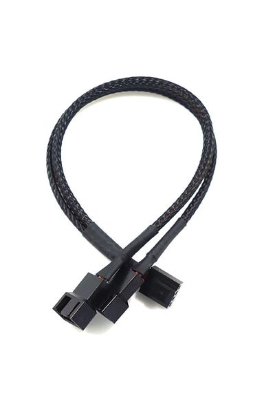 Choice 1 in 2 New 4 Pin Pwm Fan Cable 1 To 4/3/2/1 Ways Splitter Black Sleeved 27cm Extension Cable Connect