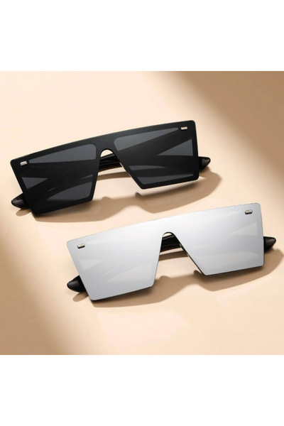 Choice نظارات شمسية نسائية كاجوال بإطار مربع كبير الحجم C1 قطعتين بتصميم عتيق...