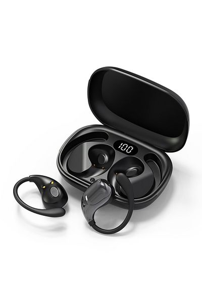 Choice Black Q7 TWS Bluetooth 5.4 Headphones Ear Hook Headsets Wireless Earphones HiFi Stereo Waterproof LE