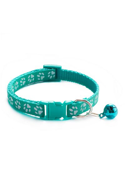 Choice 4 Pet Collar With Bell Cartoon Footprint Colorful Dog Puppy Cat Accessories Kitten Collar Adjustabl.