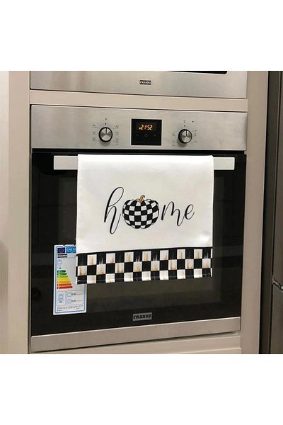 aymira home Decorative Kitchen Cotton Oven Towel Special Patterned Checkered Model Washable Product 27X48 cm