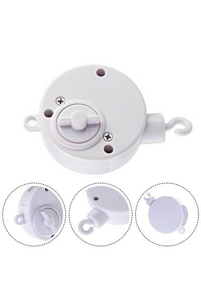 Choice Infant Bell Rotary Wind-up Music Box Baby Mobile Crib Bed Bell Windup Movement Music Box Machine ...