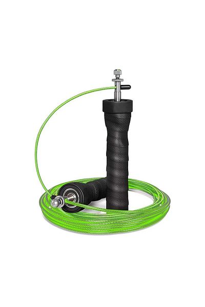 Choice Green Anti Slip And Sweat Absorbing Jump Rope With Weight Bearing And Anti Loosening Design PVC Stee