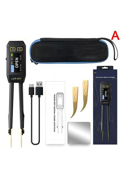 Choice 1set Mini Smart Tweezer LCR SMD ESR Tester Resistance Capacitance Inductance Continuity Diode Test M