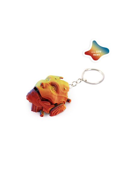 Choice A1 3d Printing Machined Mask Skull Mask Flip Keychain Fashion Handicrafts Pla Action Doll Accessorie