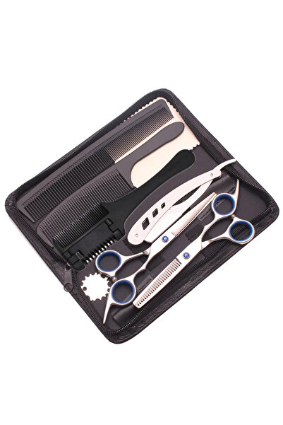 Choice مجموعة مقصات شعر احترافية C1001-B K-Y 6.0، 8 قطع، مقاس 6.0 بوصة، تصفيف الشعر، قص الشعر، تخفيف الشعر، أمشاط الشعر