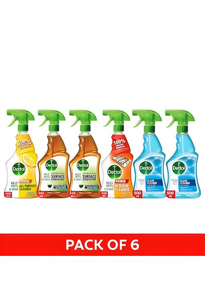 Dettol Disinfectant Spray 500mlx2 All Purpose 500ml Kitchen 500ml Glass Cleaner Spray 500mlx2