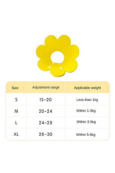 Choice M Yellow Pet Protective Collar Dog Neck Cone Recovery Cone Collar for Anti-Bite Lick Surgery Wound H