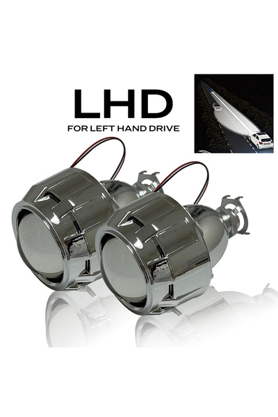 Choice1 LHDwith silver cover KUNFINE 2PCS/lot 2.5 inch Bi-Xenon HID Projector...