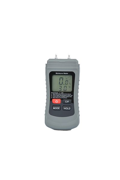 RCXAZ Dark Grey Moisture Meter Portable Wood Humidity Content Tester Two Pins Digital Hygrometer Moisture