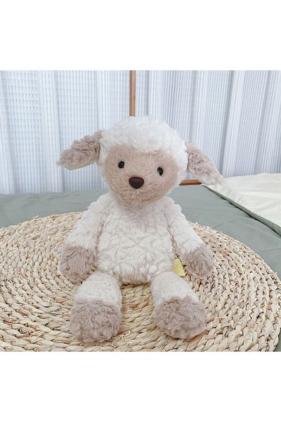 Choice 35cm Beige face Soft Fluffy Sheep Toys Animal Stuffed & Plush Dolls 35cm Cuddly Lamb for Kids Childr