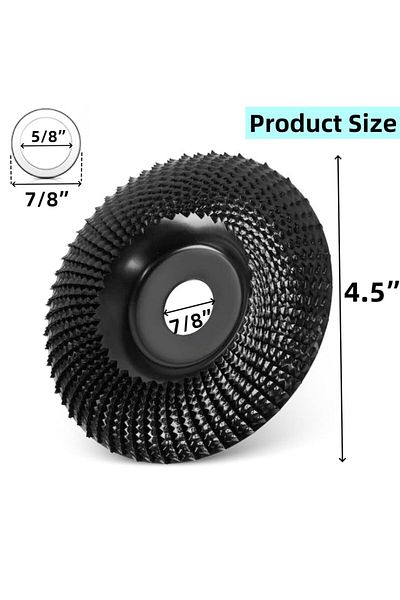 Choice 4 Inch Round Wood Angle Grinding Wheel Abrasive Disc Angle Grinder Carbide Coating 22mm Bore Shap...